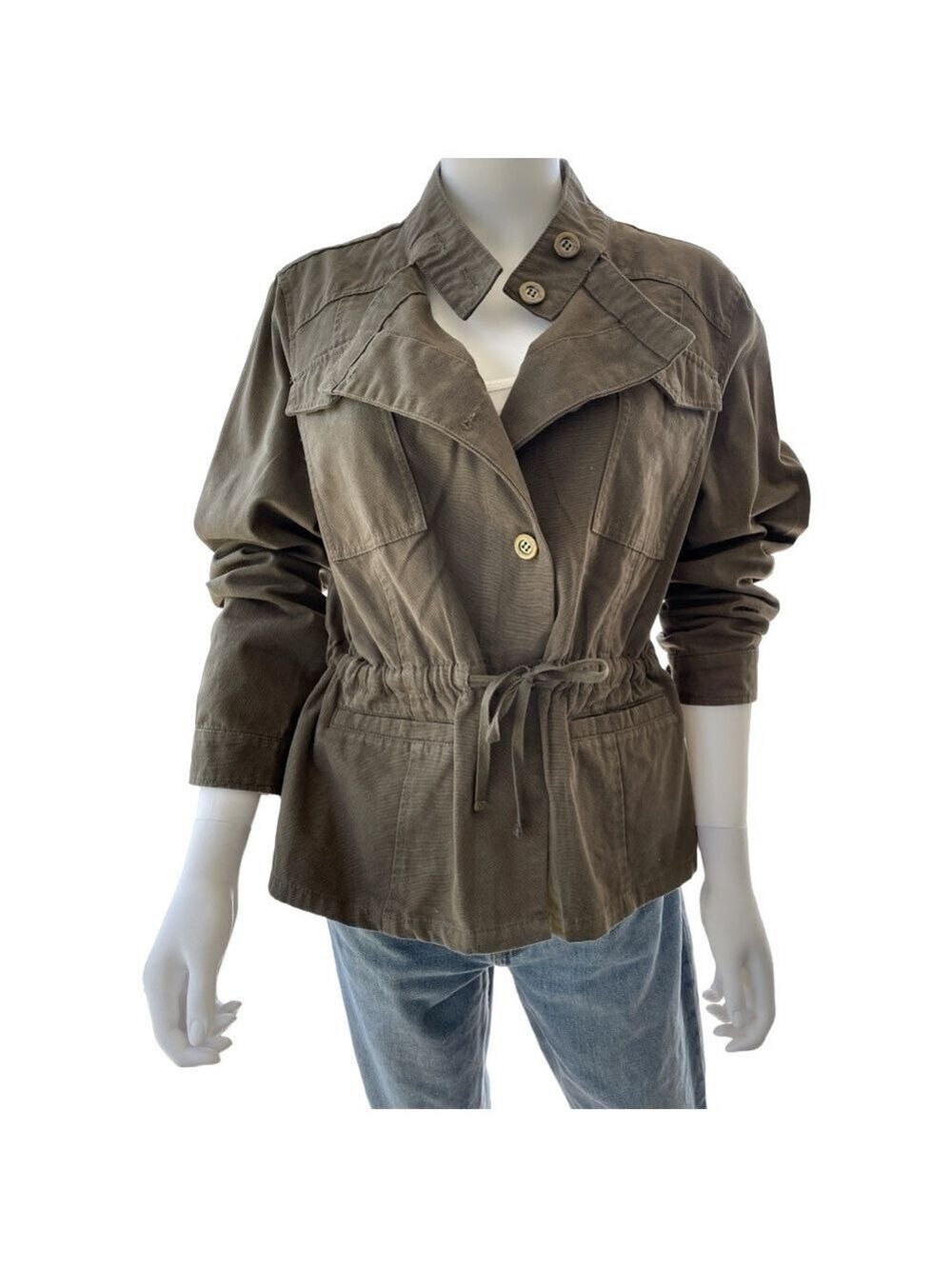 Mac and Me Cotton Brushed Canvas Utility Jacket Size XL